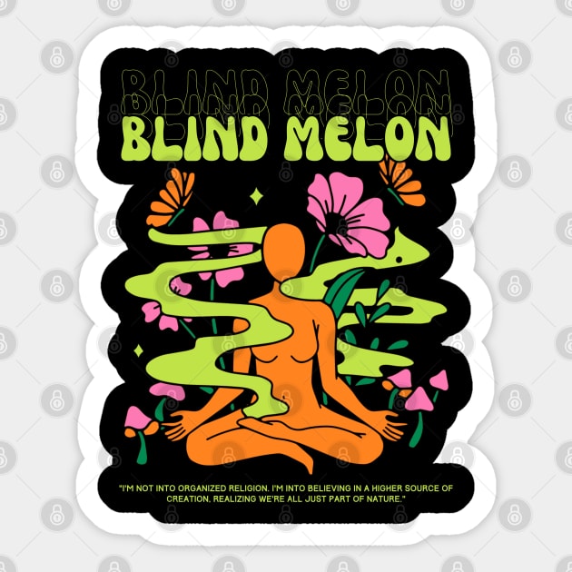 Blind Melon // Yoga Sticker by Mamamiyah